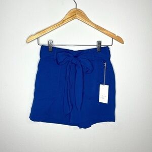 A New Day Royal Blue Belted Shorts w/ Pockets
